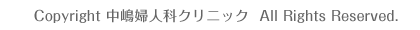 Copyright 中嶋婦人科クリニック All Rights Reserved.